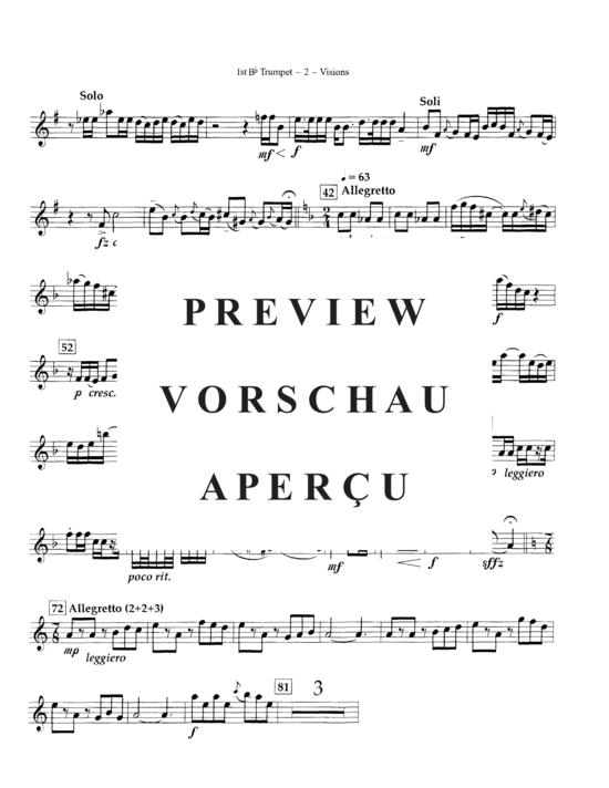 Produktgalerie: Seite 16 von 21 Visions , , (Blechbläserquartett 2x Trompete, Euphonium + Tuba)