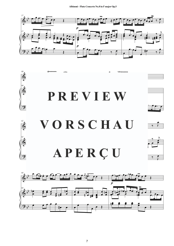 Product gallery: Page 8 of 11 Flute Concerto No.8 in F-Dur Op.5, , Flute and Piano/Harpsichord