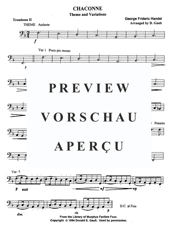 Produktgalerie: Seite 10 von 11 Chaconne, , Blechbläserquartett