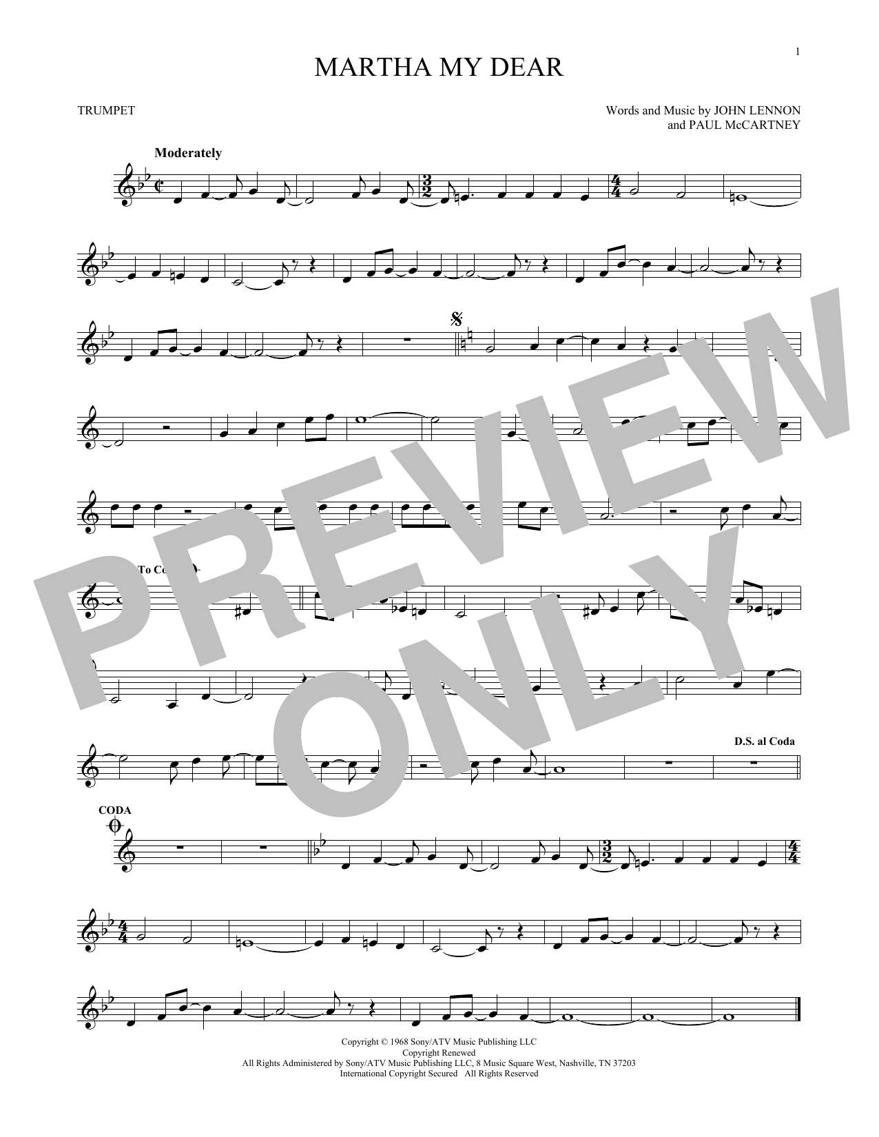 Produktgalerie: Seite 1 von 1 Martha My Dear, The Beatles, Trompete