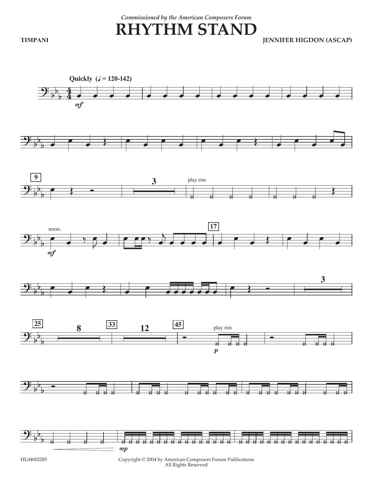 Produktbild zu: Rhythm Stand - Timpani