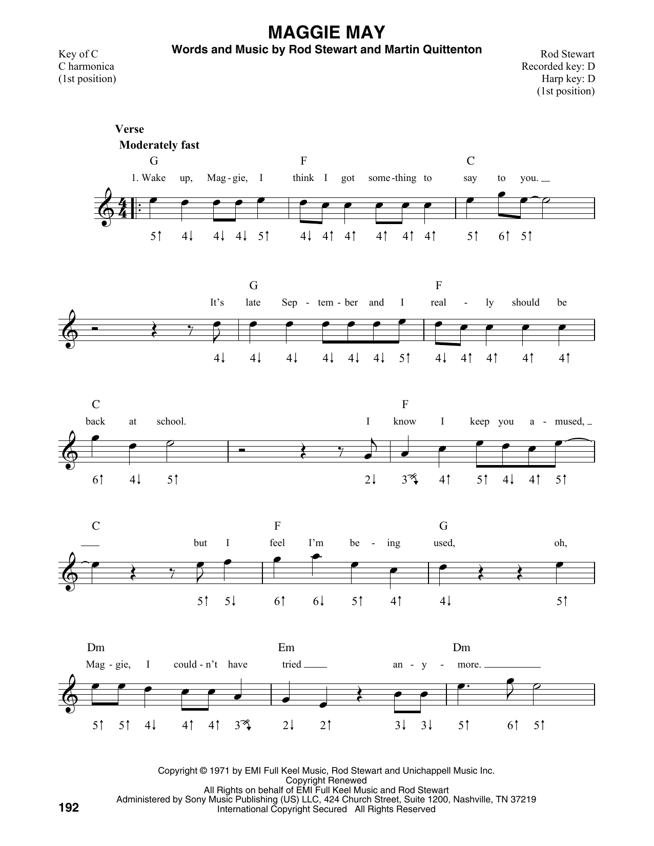 Product gallery: Page 1 of 1 Maggie May, Rod Stewart