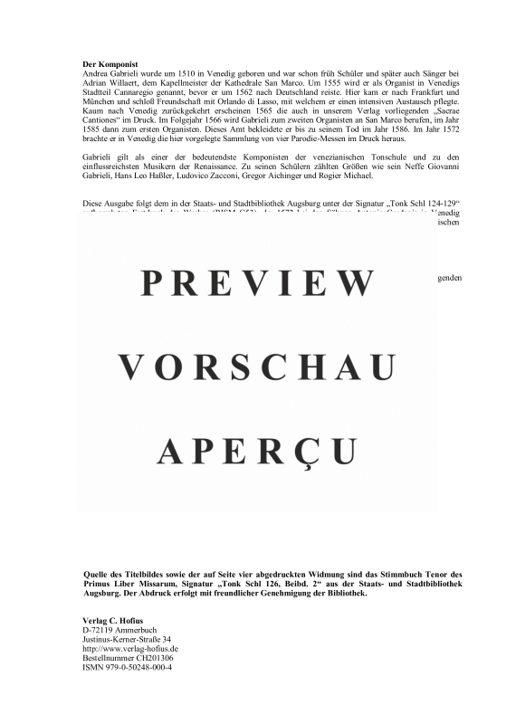 gallery: Primus Liber Missarum , , (6-7 Vokalstimmen)