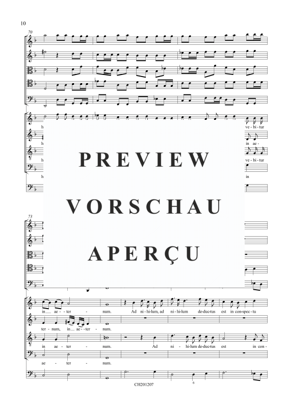 Produktgalerie: Seite 11 von 11 Domine quis habitabit (Psalm 15), , Gemischtes Ensemble SATB, 5 Instrumente und BC