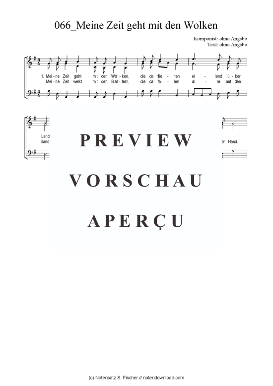 Produktbild zu: Meine Zeit geht mit den Wolken 