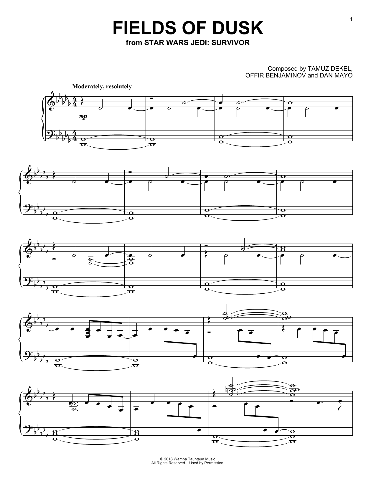 Produktbild zu: Fields Of Dusk (from Star Wars Jedi: Survivor)