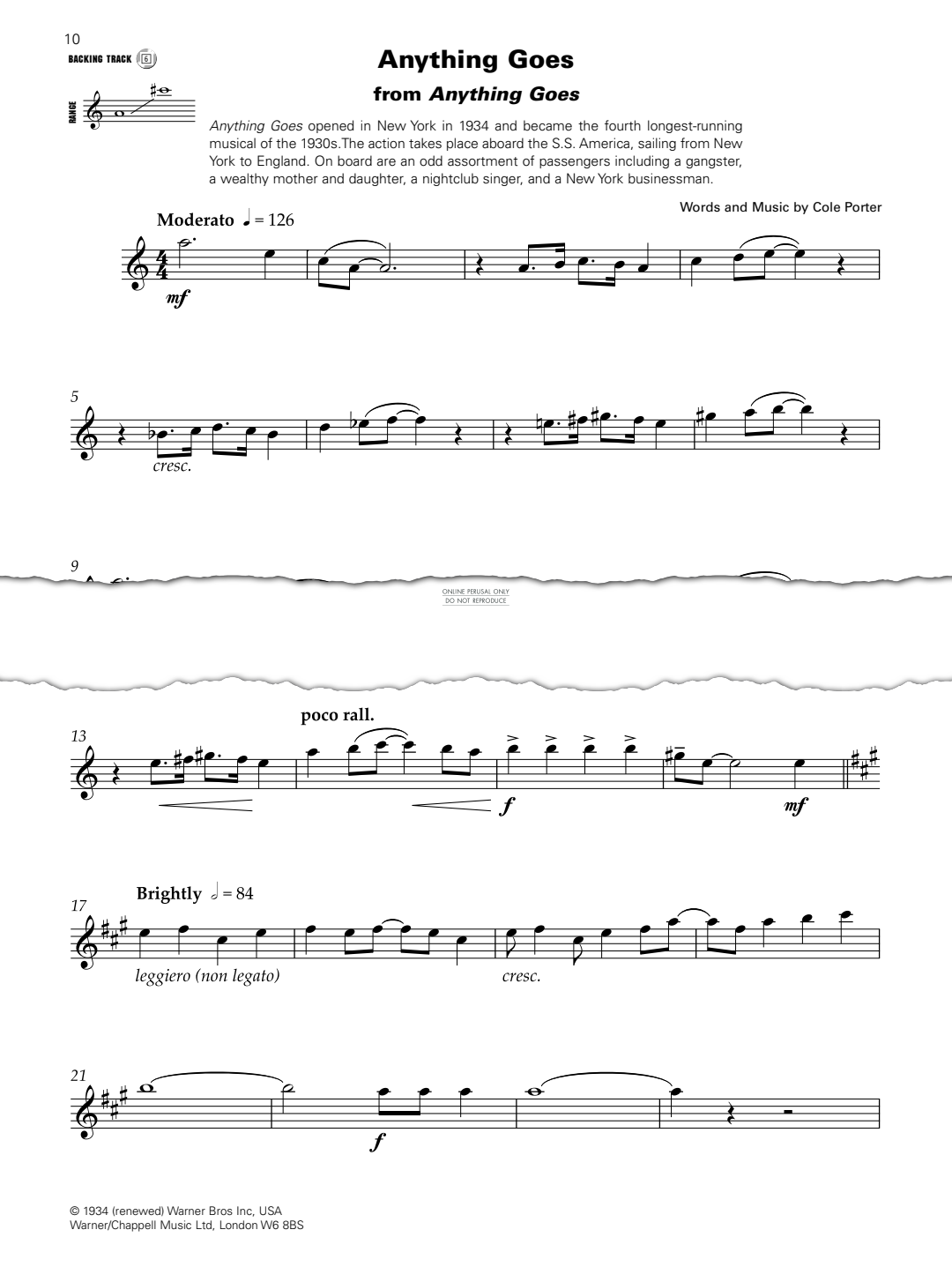 Product gallery: Page 1 of 1 Anything Goes, Cole Porter