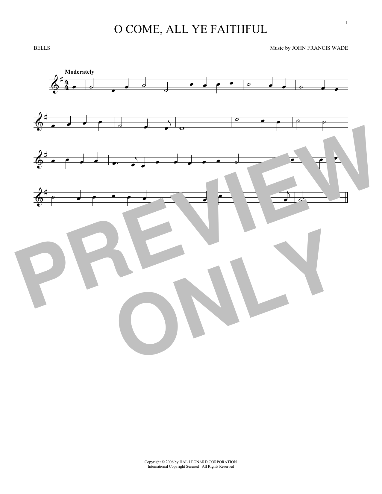 Produktgalerie: Seite 1 von 1 O Come, All Ye Faithful, John Francis Wade, Percussion