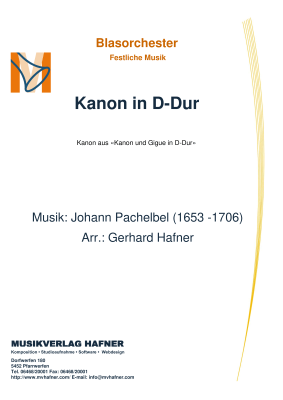 Product picture to: Kanon in D-DurJohann Pachelbel