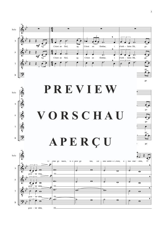 Produktgalerie: Seite 6 von 9 Ag Criost an Siol, , Sopran Solo und Gemischter Chor