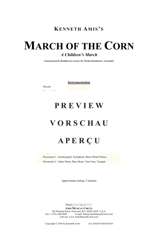 Produktgalerie: Seite 3 von 21 March of the Corn , , (Concert Band)
