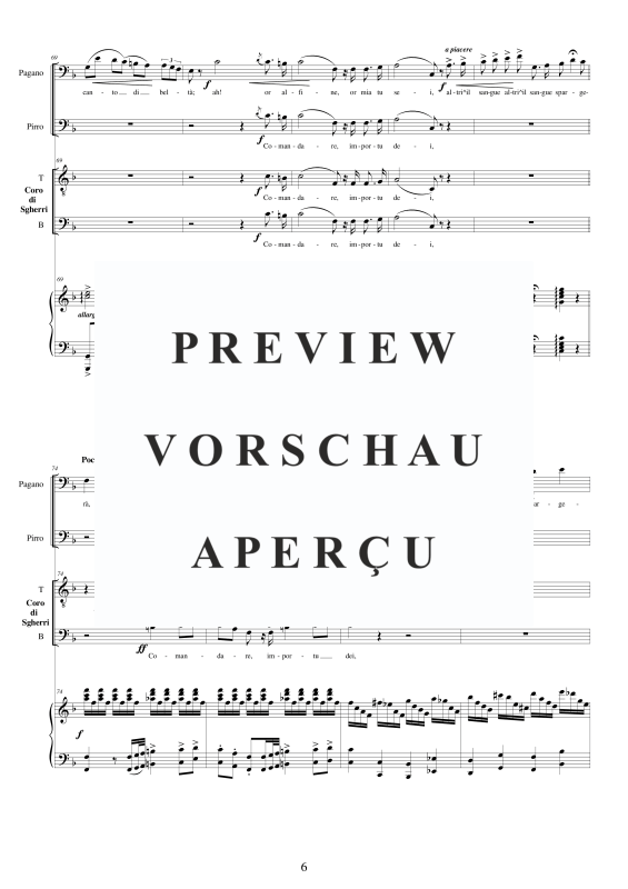Produktgalerie: Seite 7 von 11 I Lombardi - (Act 1-V) Di perigli è piena l'opra, , Männerchor TBB und Klavier