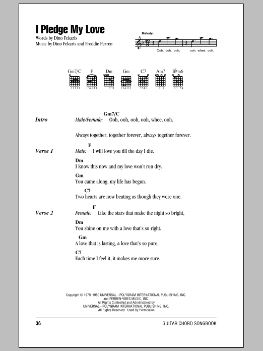 Produktgalerie: Seite 1 von 1 I Pledge My Love, Peaches & Herb, Gitarre
