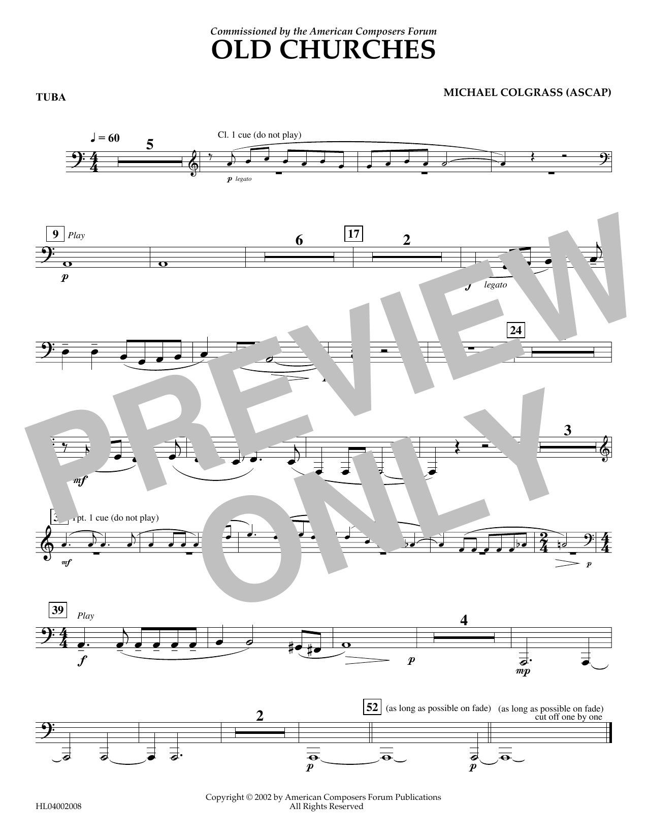 Produktbild zu: Old Churches - Tuba