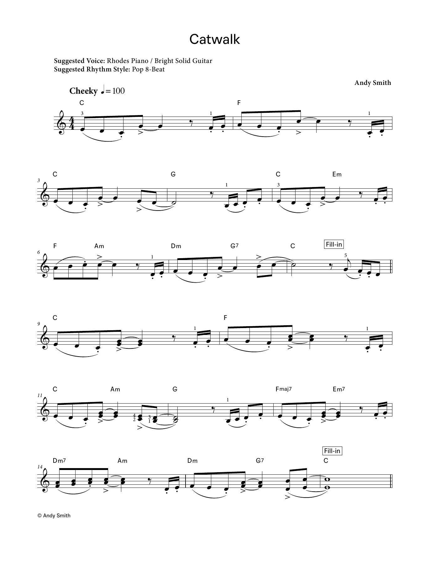 Produktgalerie: Seite 1 von 1 Catwalk (LCME Electronic Keyboard Grade 3 List B), Andy Smith, Klavier