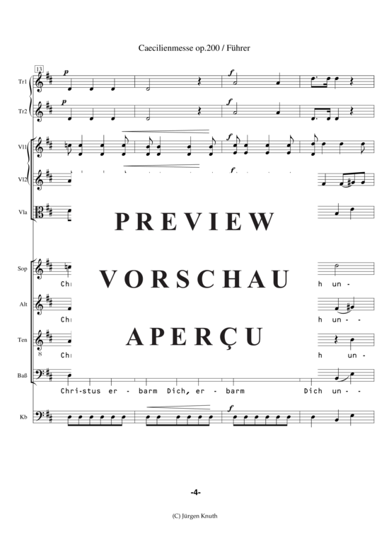 gallery: Caecilienmesse op. 200 , , (Partitur + Einzelstimmen)