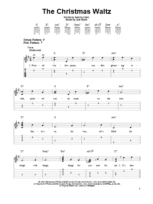 Product gallery: Page 1 of 1 The Christmas Waltz, Sammy Cahn
