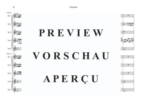 Produktgalerie: Seite 10 von 11 Ouvertüre aus Feuerwerksmusik, , Trompeten Ensemble 10-stimmig