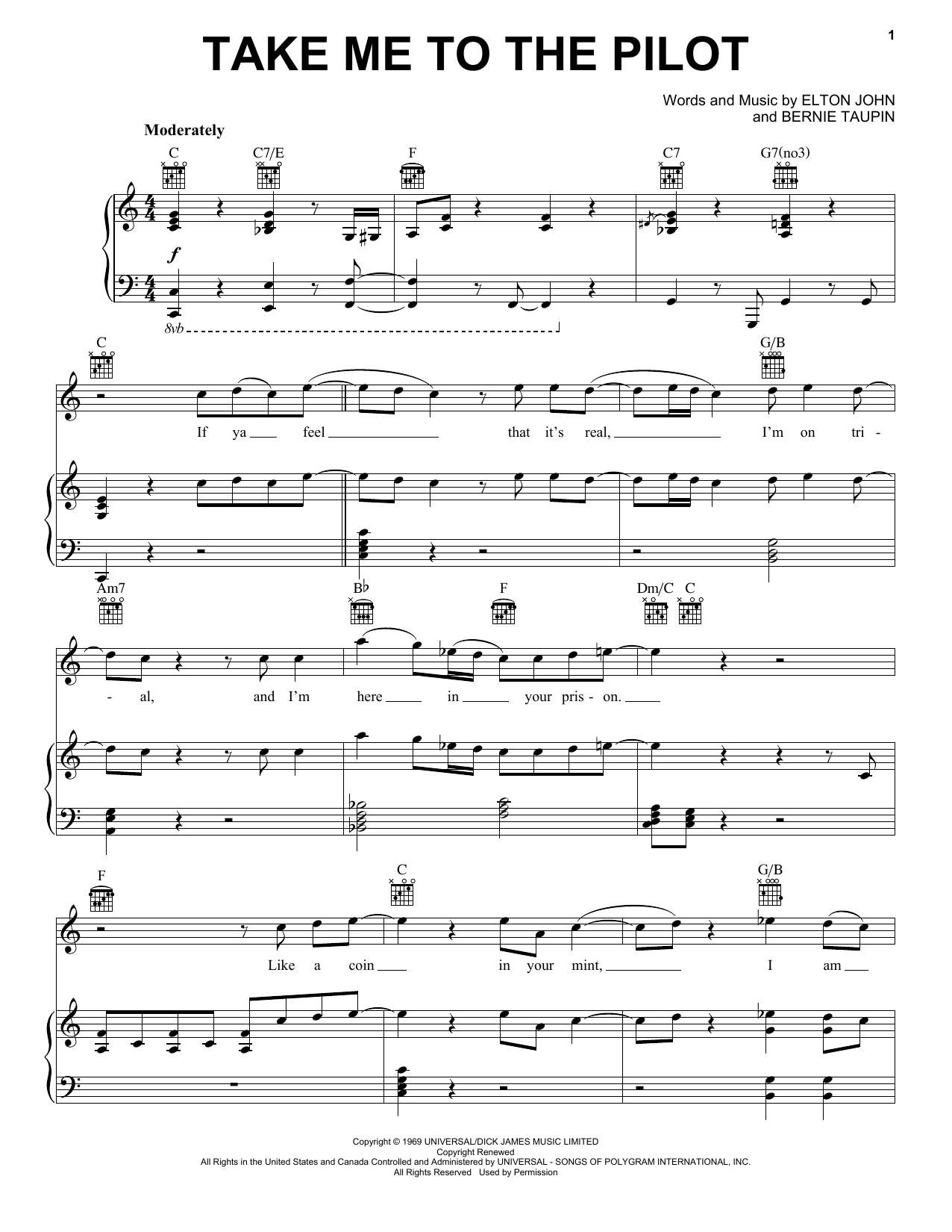 Produktbild zu: Take Me To The Pilot (from Rocketman)