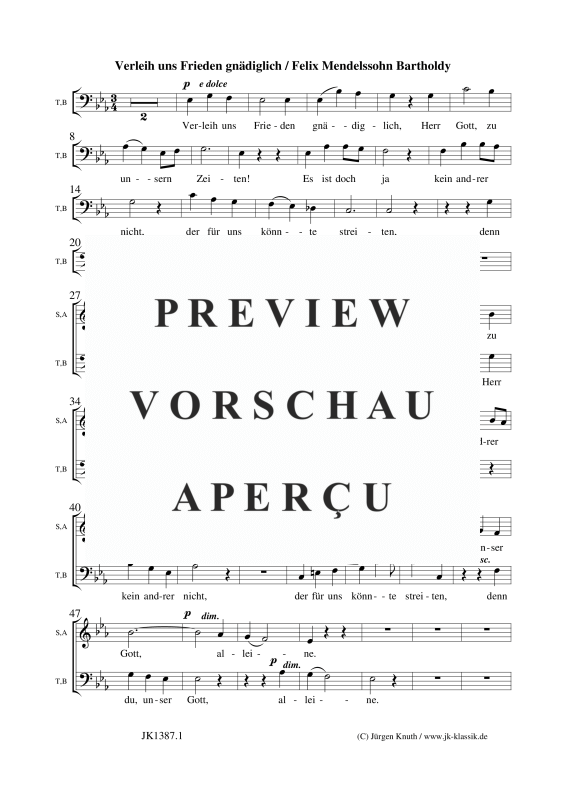 gallery: Verleih uns Frieden gnädiglich (Da nobis pacem, Domine), , Klavier und Gesang