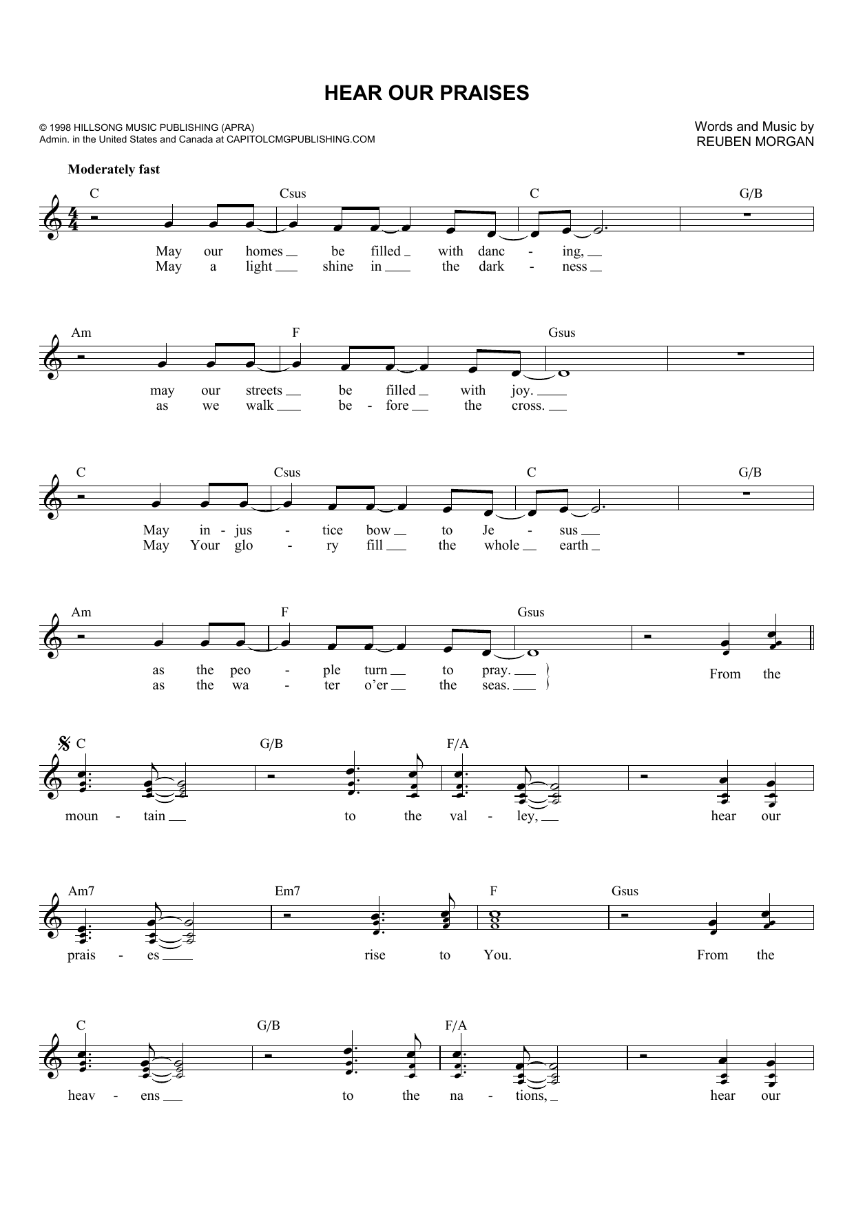 Produktbild zu: Hear Our Praises