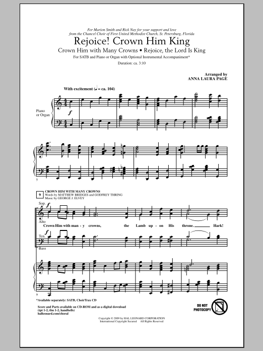 Produktbild zu: Rejoice! Crown Him King