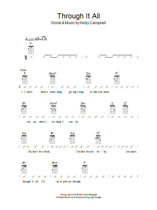 Product gallery: Page 1 of 1 Through It All, The Ukuleles