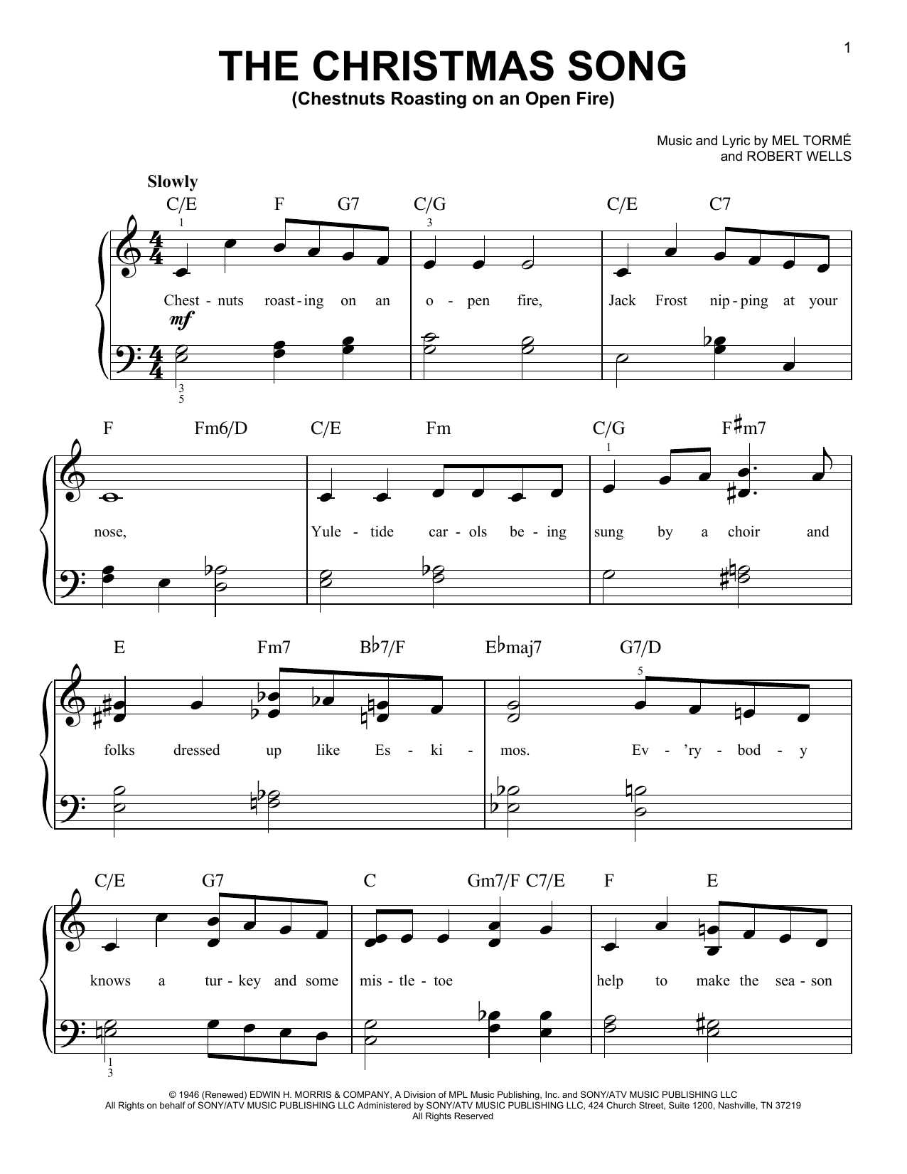 Product gallery: Page 1 of 1 The Christmas Song (Chestnuts Roasting On An Open Fire), Mel Tormé