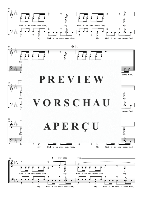 Produktgalerie: Seite 4 von 6 Awesome God, , Gemischter Chor a capella