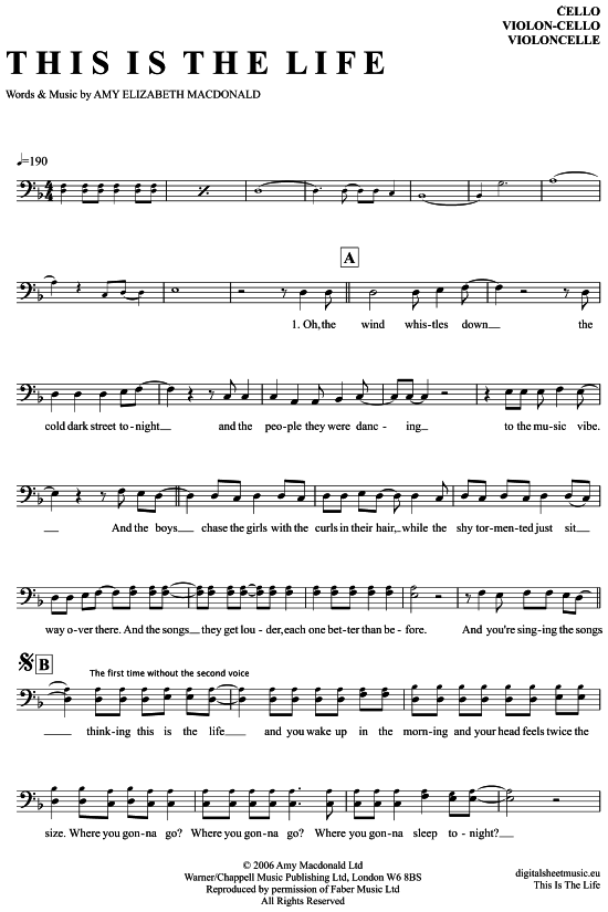 gallery: This is the life , Macdonald, Amy, (Violon-Cello)