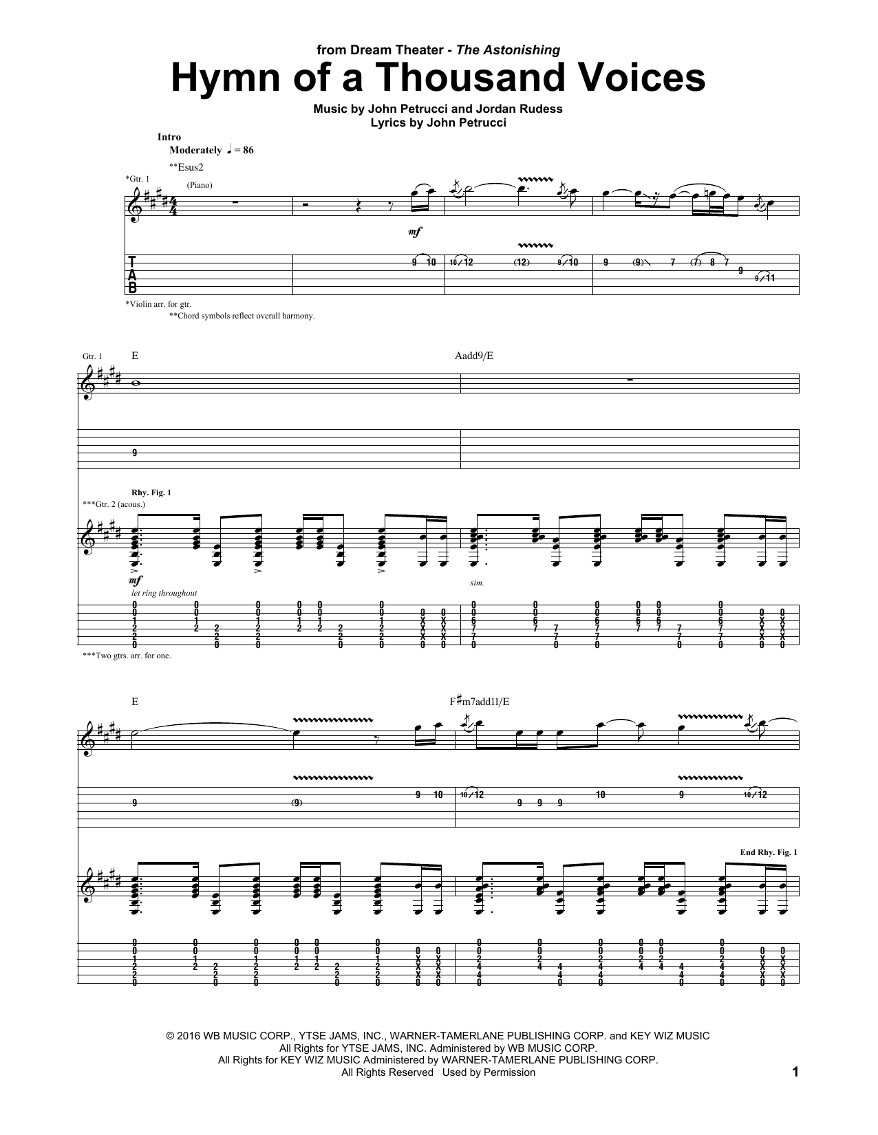 Product gallery: Page 1 of 1 Hymn Of A Thousand Voices, Dream Theater