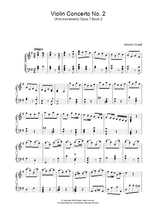 Product picture to: Allegro Op.7, Book 2