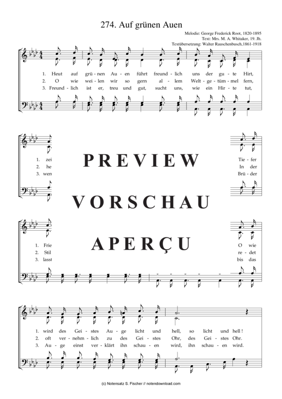 Product gallery: Page 2 of 3 Auf grünen Auen , , (mixed choir)