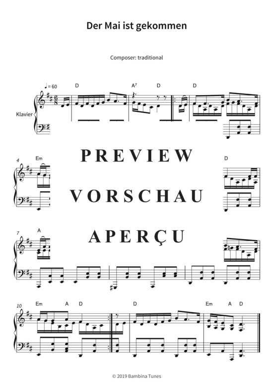 Product gallery: Page 4 of 4 Der Mai ist gekommen , , Piano Solo