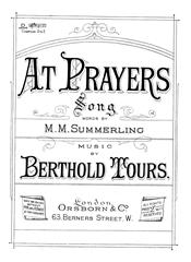 cover: At Prayers, Berthold Tours