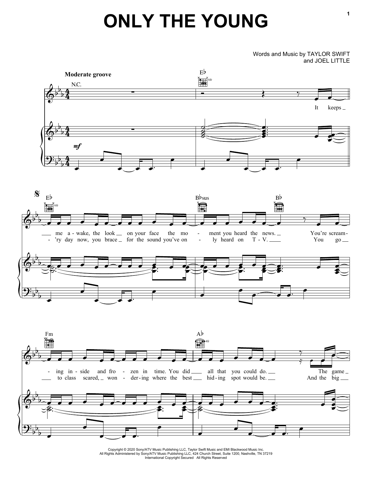 Produktbild zu: Only The Young (from Miss Americana)