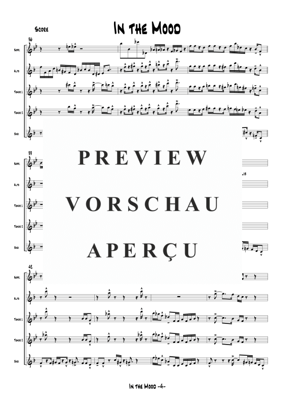 gallery: In The Mood, , Saxophonquintett