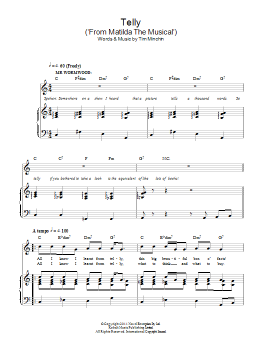 Produktbild zu: Telly (from Matilda The Musical)