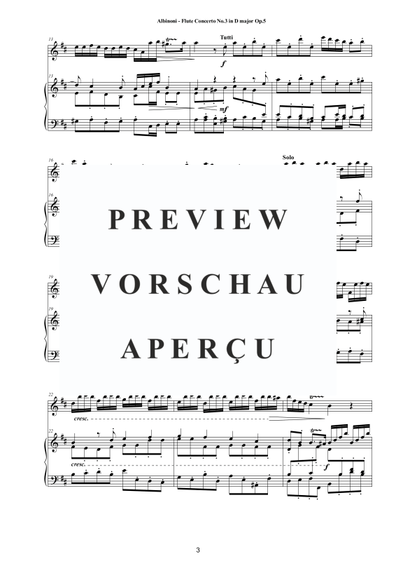 Product gallery: Page 4 of 11 Flute Concerto No.3 in D-Dur Op.5, , Flute and Piano (Harpsichord)