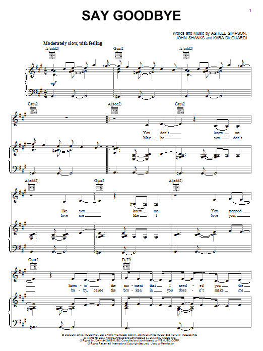 Produktbild zu: Say Goodbye