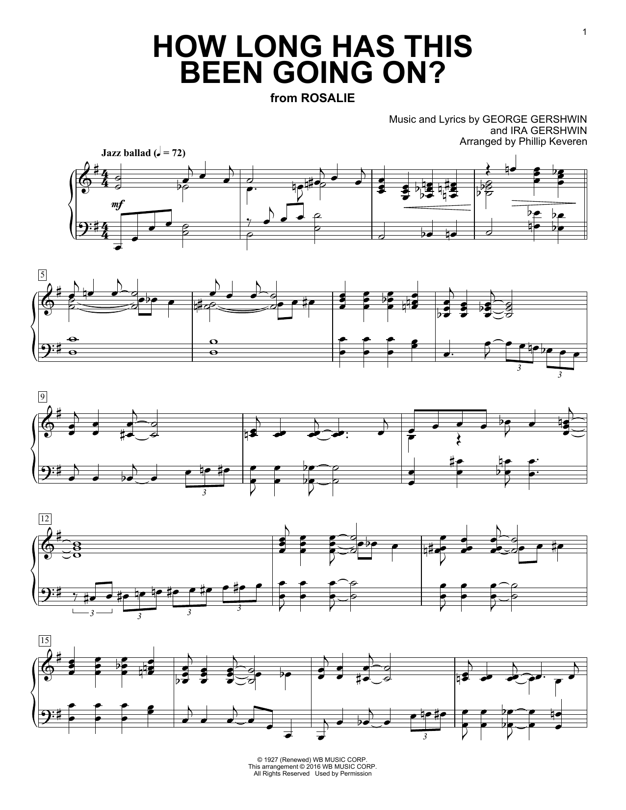 Product picture to: How Long Has This Been Going On? (arr. Phillip Keveren)