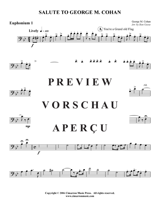 Product gallery: Page 5 of 16 Salute to George M. Cohan 4 Stücke , , (Tuba Quartet: 2x Baritone, 2xTuba)