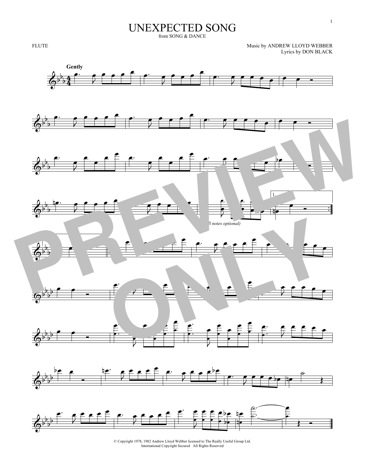 Product gallery: Page 1 of 1 Unexpected Song (from Song & Dance), Bernadette Peters