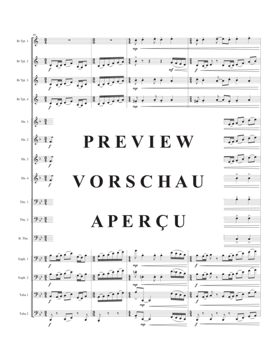 Product gallery: Page 14 of 21 Pomp! , , (Brass Ensemble 4x trumpet, 4x horn, 3x trombones, 2x euphonium + 2x tuba)