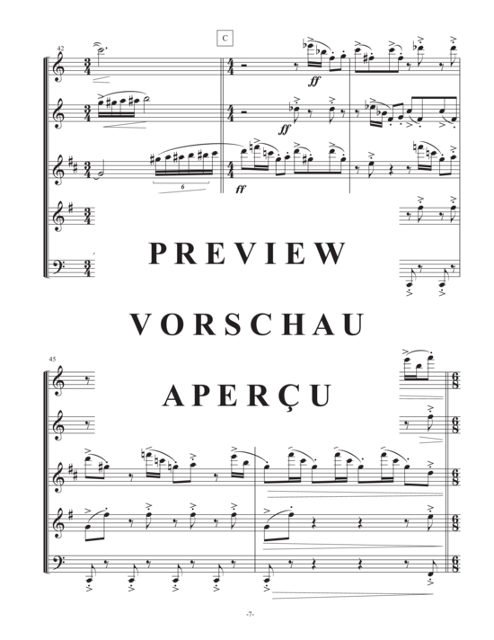 Produktgalerie: Seite 10 von 21 Two Modern Motets , , (Holzbläser Quintett Flöte, Oboe, Klarinette, Horn, Fagott)