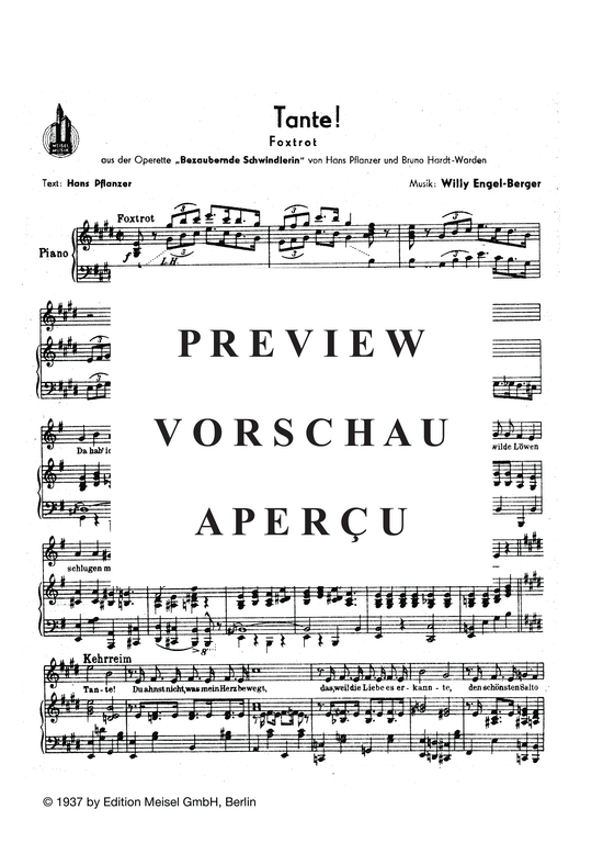 Produktgalerie: Seite 3 von 3 Tante!, , Klavier und Gesang