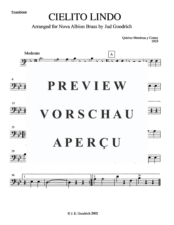 Produktgalerie: Seite 9 von 10 Cielito Linda, , Blechbläser Quintett