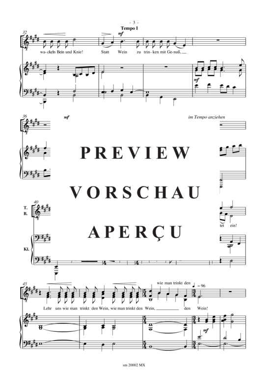 Product gallery: Page 5 of 19 Es leb' die Liebe und der Wein , , (bass solo, mixed choir + piano)