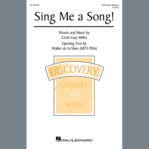 cover: Sing Me A Song!, Cristi Cary Miller, Chor