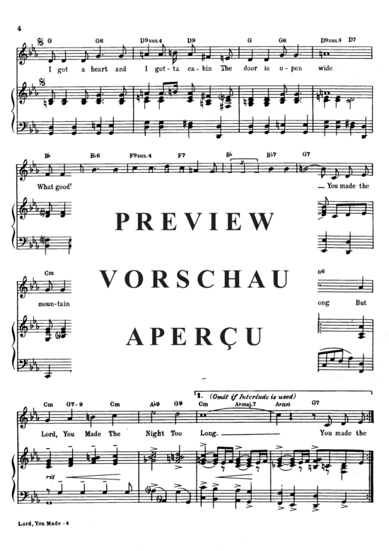 Produktgalerie: Seite 5 von 8 Lord You Made The Night Too Long , Crosby, Bing  , Klavier und Gesang